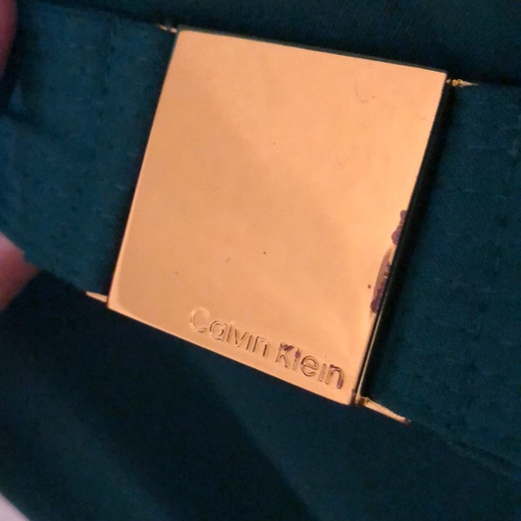 Emerald green Calvin Klein professional dress. - Picture 3 of 4